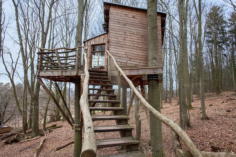 Treehouse hotel, Berlepsch, Witzenhausen, Hesse, Germany