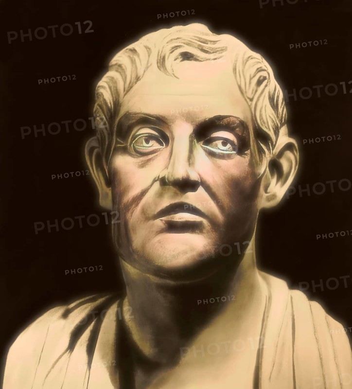 Aristotle, 384-322 BC, ancient Greek philosopher and scientist, digitally altered