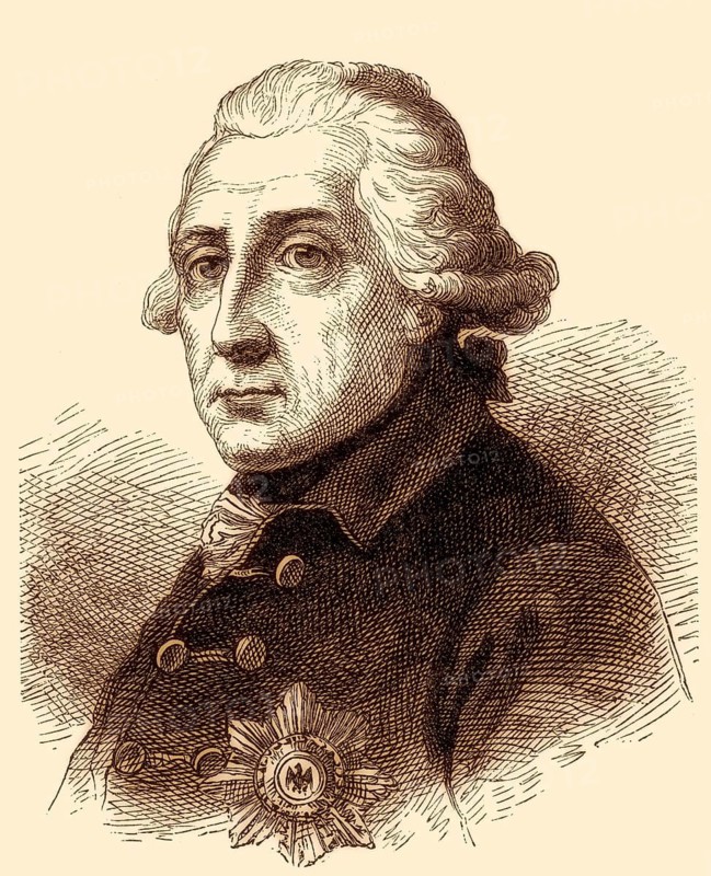 Frederick II or Frederick the Great or Alter Fritz, 1712, 1786, King of Prussia and Elector of Brandenburg
