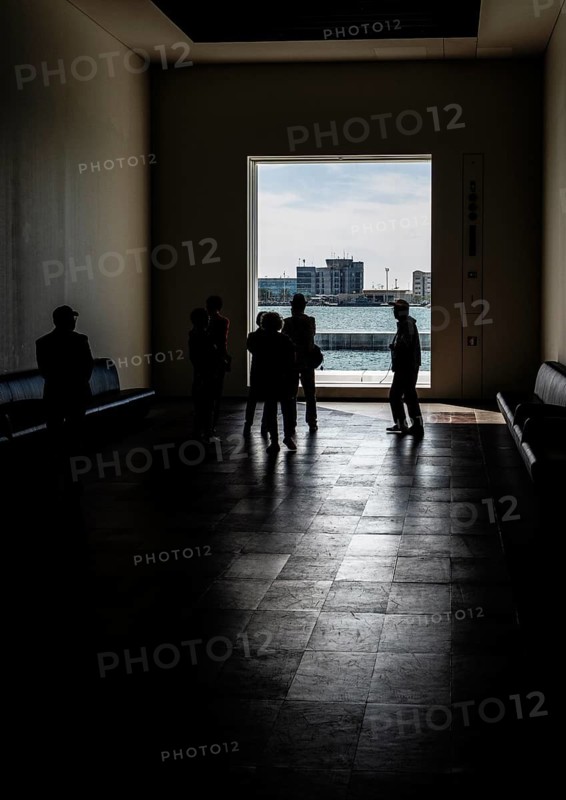 Interior design in Louvre Abu Dhabi, art museum by French architect Jean Nouvel, buildings on Saadiyat Island, Abu Dhabi, United Arab Emirates