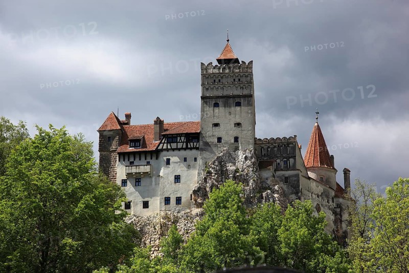 Bran Castle, also known as Törzburg, in Transylvania, Romania. It is famous as Dracula's Castle and one of the country's main attractions