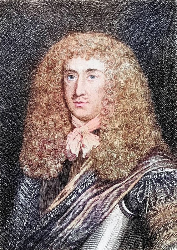 Charles Cotton, 1630-1687, English poet, Historical, digitally restored reproduction from a 19th century original, Record date not stated