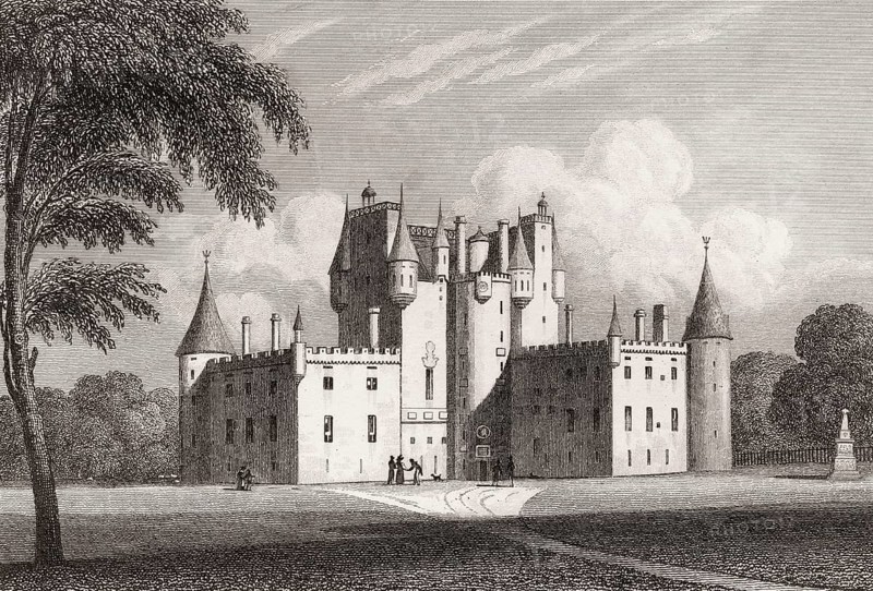 Glamis Castle, Glamis, Angus, 19th century, from Modern Athens by Th. H. Shepherd