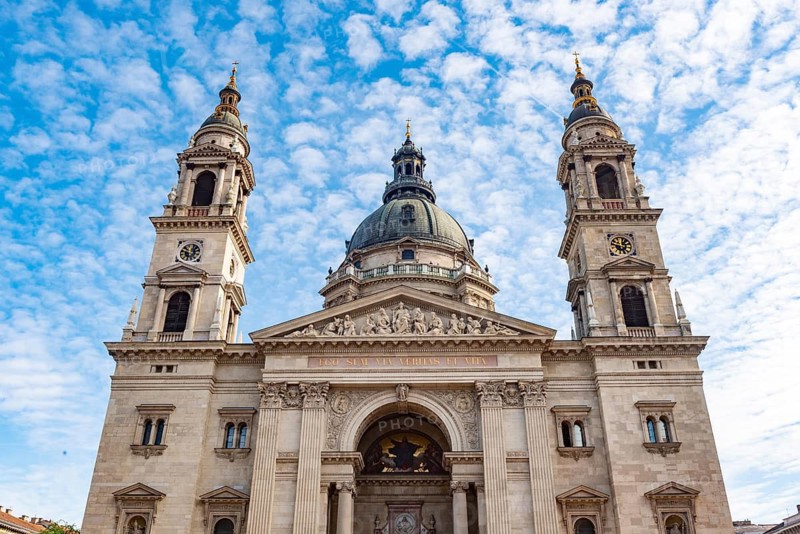Budapest, Hungary. October 1st 2023 St. Stephen's Roman Catholic Basilica, named after Stephen, first King of Hungary. A major landmark on the Pest side of the River Danube, Budapest, Hungary