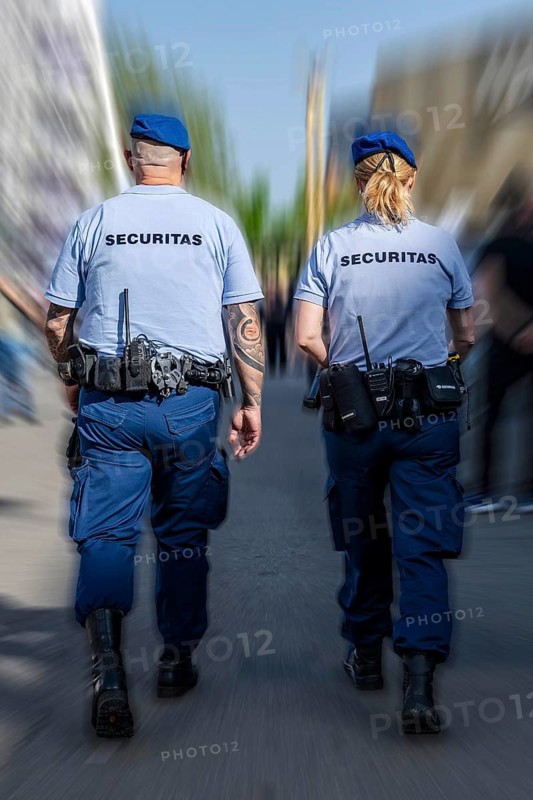 Securitas security guards patrol