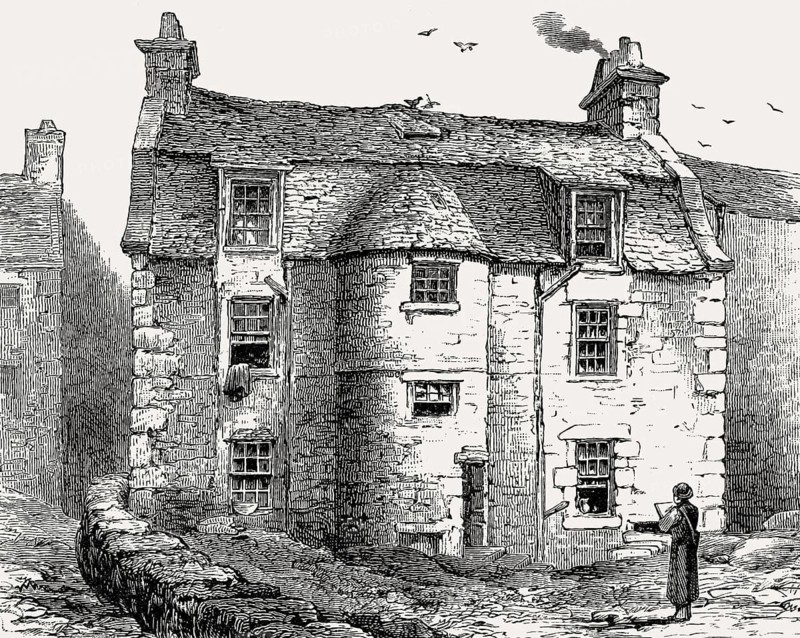 Duncan's Land, birthplace of painter David Roberts, near Edinburgh, Scotland, 19th century