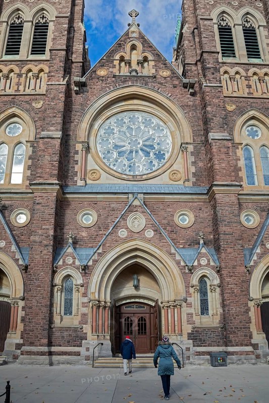 London, Ontario, Canada - St. Peter's Cathedral Basilica. Construction on the cathedral began in 1880. The Vatican named it a minor Basilica in 1961.
