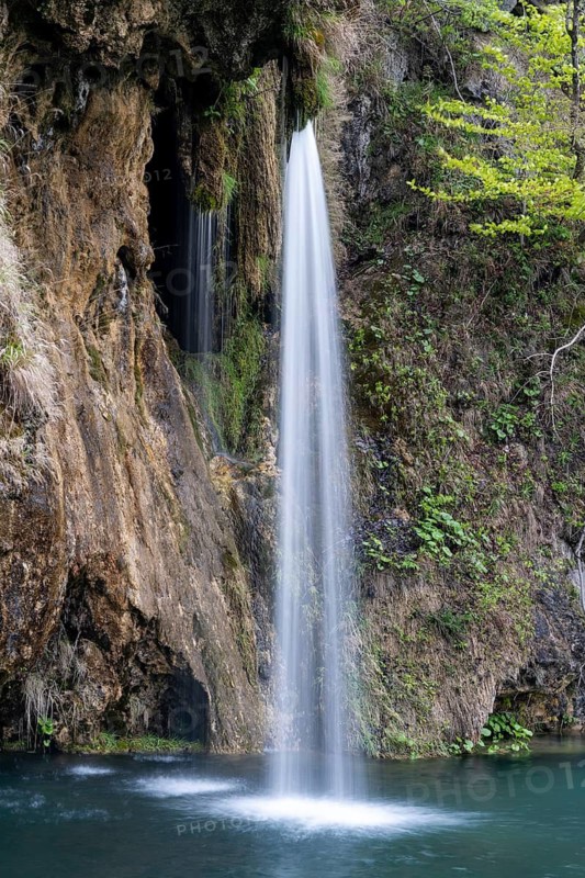 Waterfall, Plitvice Lakes National Park, Plitvicka Jezera, Lika-Senj, Croatia