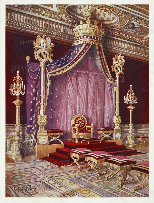 Furniture at the turn of the century 1900, The Salle du Trone in the Palace of Fontainebleau (1910, 1911), The salle du trone in the Palace of Fontainebleau (1910, 1911) .jpg