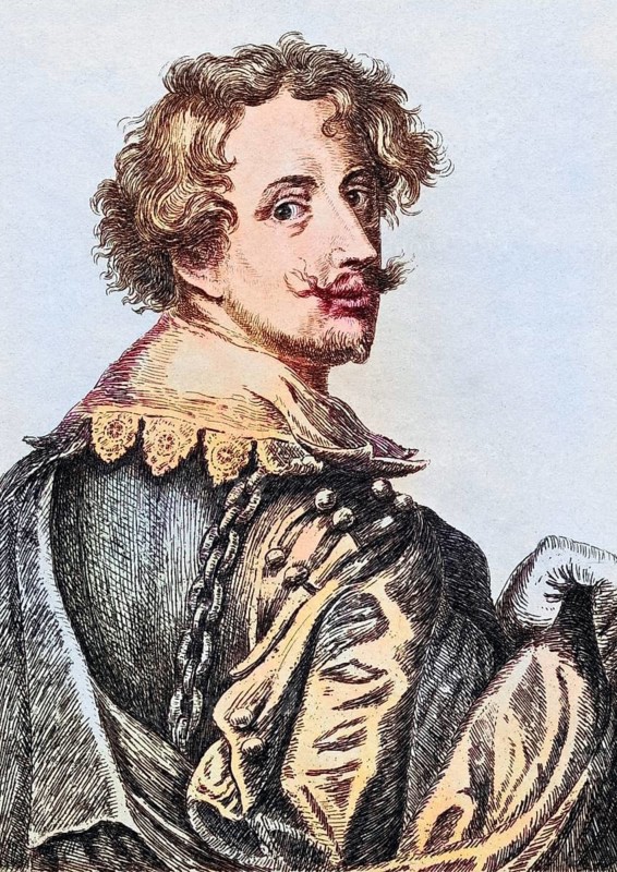 Sir Anthony van Dyck 1599-1641 Flemish artist who was painter for the English court, Historic, digitally restored reproduction from a 19th century original, Record date not stated