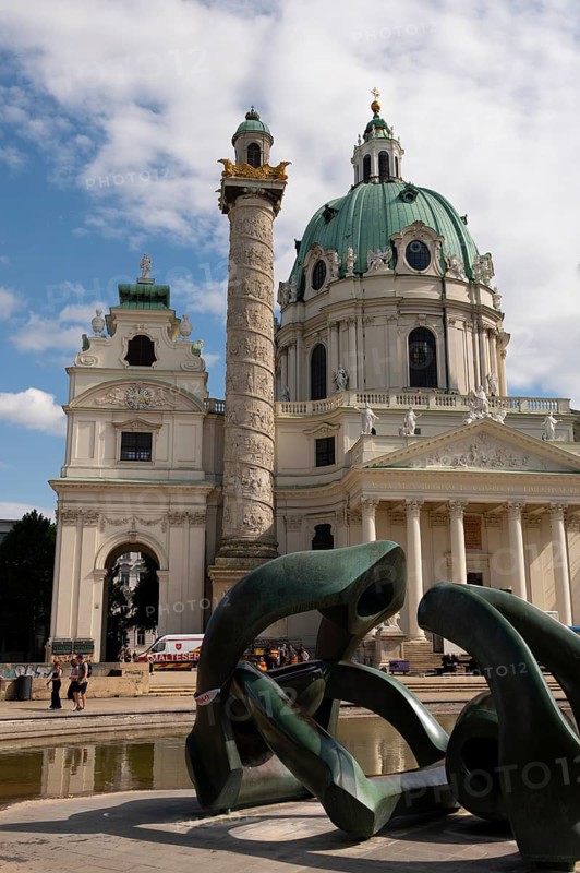 Vienna Karlskirche, Sun, Exterior, Vienna