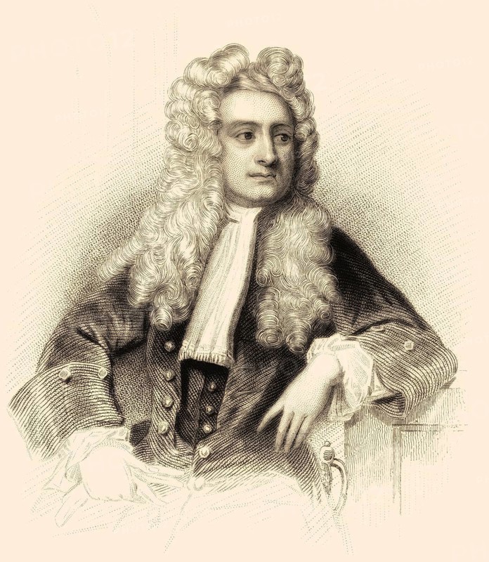 Sir Isaac Newton, 1642-1726, englischer Physiker und Mathematiker