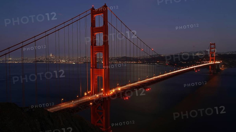 USA, California, San Francisco, Golden Gate Bridge, night view, Golden Gate Bridge, San Francisco, USA