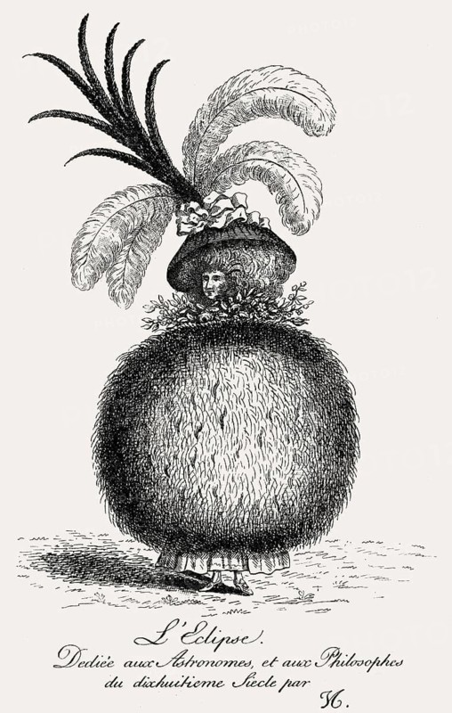 Fashion, caricature, 1787