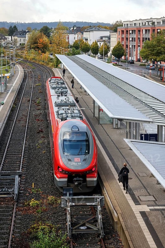 Iserlohn, North Rhine-Westphalia, Germany - Iserlohn railway station. Iserlohn railway station is located in the centre of Iserlohn. It lies at the end of two single-track railway lines, the Ardeybahn from Schwerte and the line from Iserlohn-Letmathe. Since its new construction in 2008, it has been referred to as a city railway station