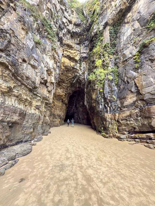 Stone caves of the Cathedral Caves, South Island, New Zealand, Oceania