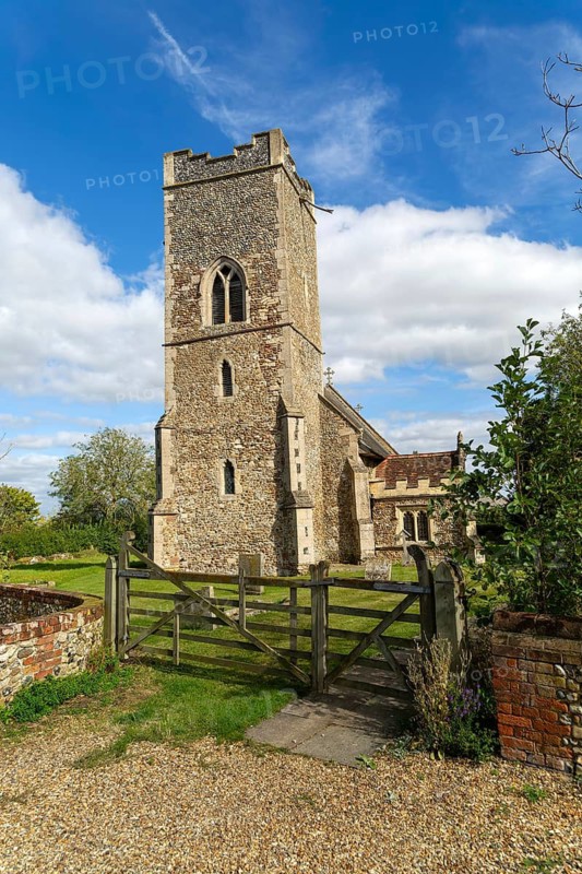 Village parish church of All Saints, Rede, Suffolk, England, UK