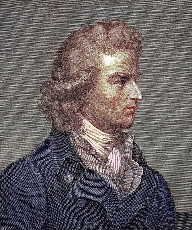 Johann Christoph Friedrich Schiller, from 1802 von Schiller, 10 November 1759 - 9 May 1805, was a doctor, poet, philosopher and historian, digital reproduction of an original from the 19th century, original date unknown