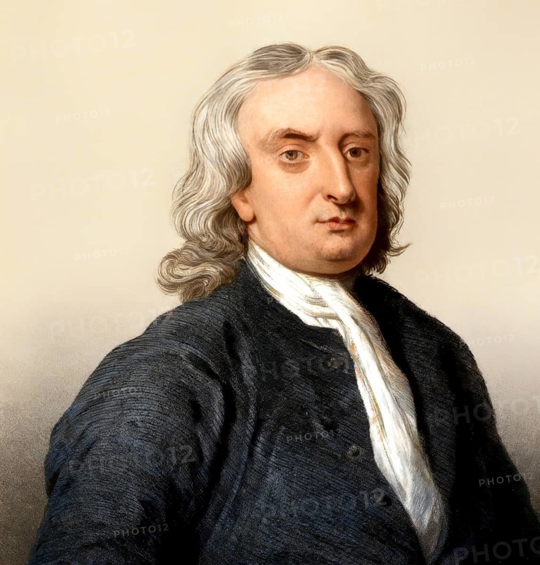 Sir Isaac Newton, 1642-1726, an English physicist and mathematician