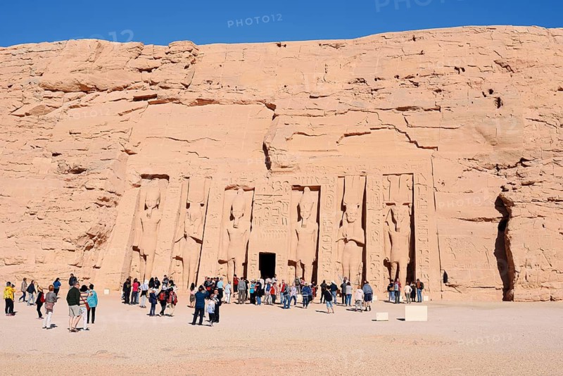 Hathor Temple or Temple of Nefertari, Abu Simbel Temple, UNESCO World Heritage Site, Nubia, Egypt