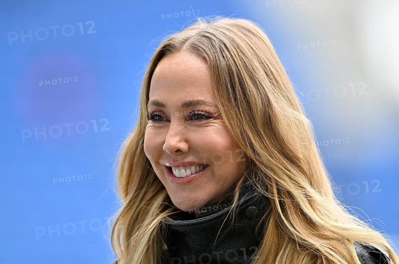 DAZN presenter reporter Sylvia Walker, portrait smiling, friendly, soccer Bundesliga, PreZero Arena, Sinsheim, Baden-Württemberg, Germany