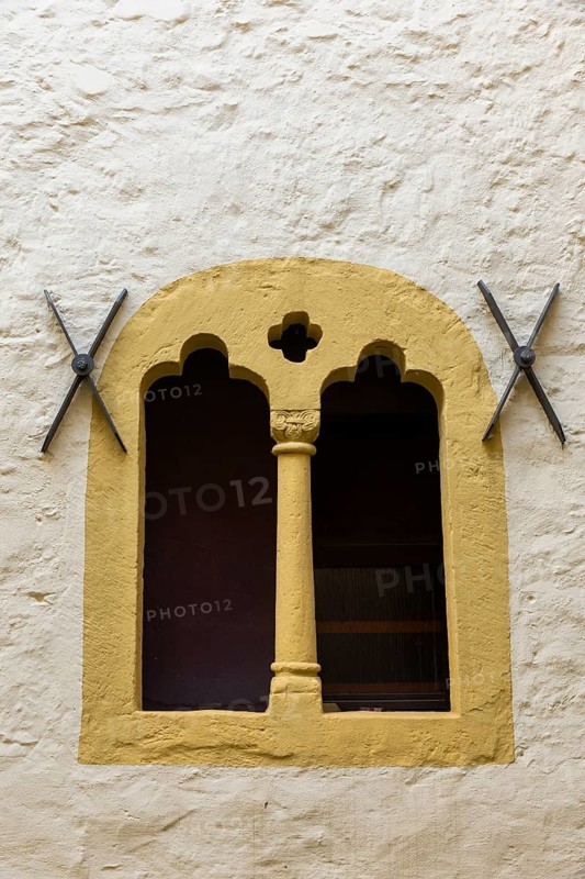 Late Romanesque window, Old Town, Goslar, Lower Saxony, Germany