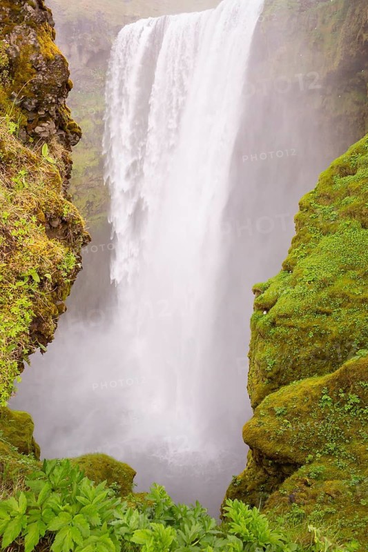 Skógafoss is a waterfall situated on the Skógá River in the south of Iceland
