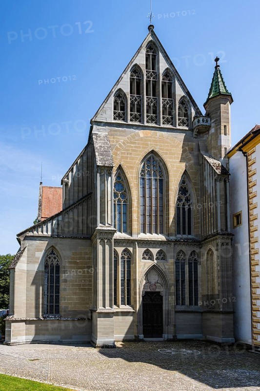 The Salem Minster in Gothic style seen from the west, Salem, Lake Constance, Bodenseekreis, Baden-Württemberg, Germany