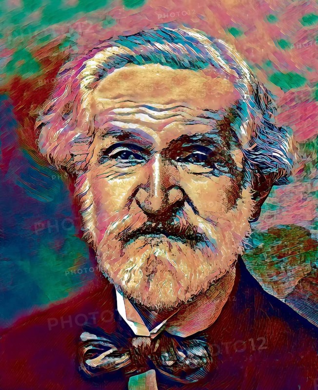 Giuseppe Verdi, 1813 – 1901, Italian opera composer, digitally edited