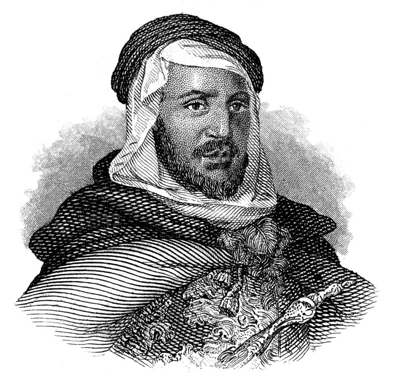 Abdelkader ibn Muhieddine, the Emir Abdelkader or Abdelkader El Djezairi, 1808 - 1883, ?an Algerian religious and military leader against the French colonial invasion, Haddschi Abd el-Kader oder Abd al-Qadir, 1808 - 1883, ?ein algerischer Freiheitskämpfer