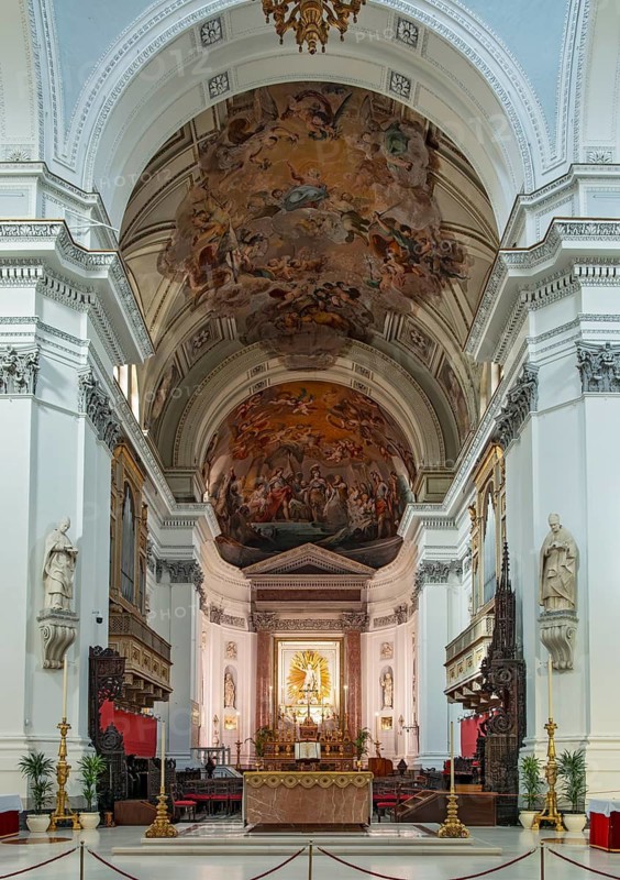 Interior of Palermo Cathedral, Sicily, Italy