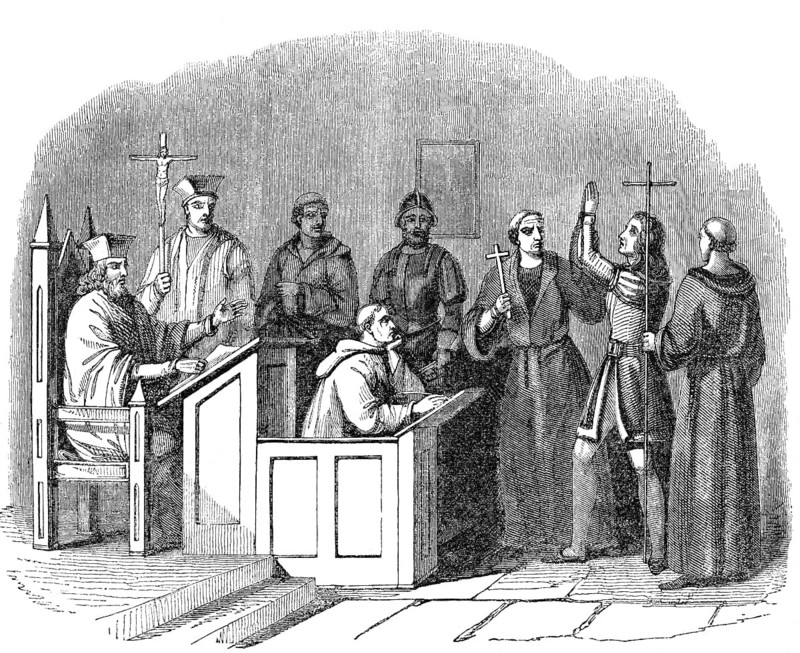 Ein Märtyrer vor der Inquisition