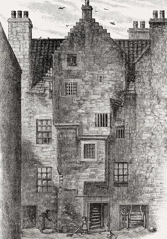 Waters' Close, Leith, Edinburgh, Scotland, 19th century