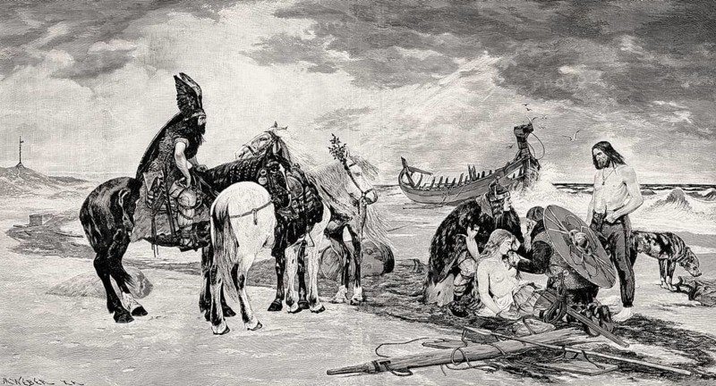 North Germanic Coast Guard rescuing castaways