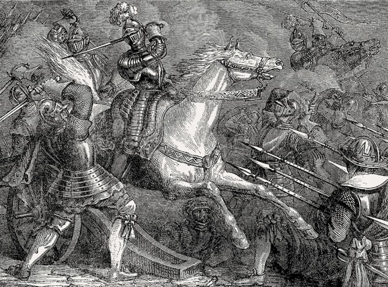 Retreat of the British troops at the Siege of Saint-Martin-de-Ré in 1627, From British Battles on Land and Sea, by James Grant