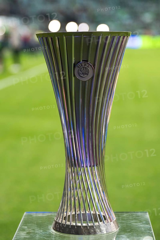 WROCLAW, POLAND - MAY 28, 2025: UEFA Conference League Final Football match Real Betis - Chelsea. The cup