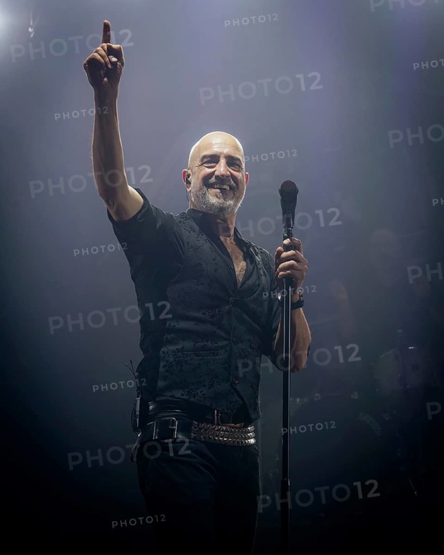 Alexander Wesselsky, singer of Eisbrecher live on Kaltfront Tour 2025 Tour in the Columbiahalle Berlin on 15.05.2025