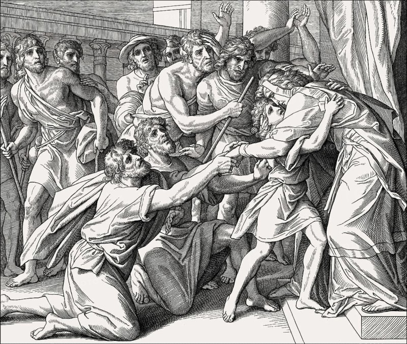 Joseph Reveals Himself to His Brothers, by Julius Schnorr von Carolsfeld, 1860