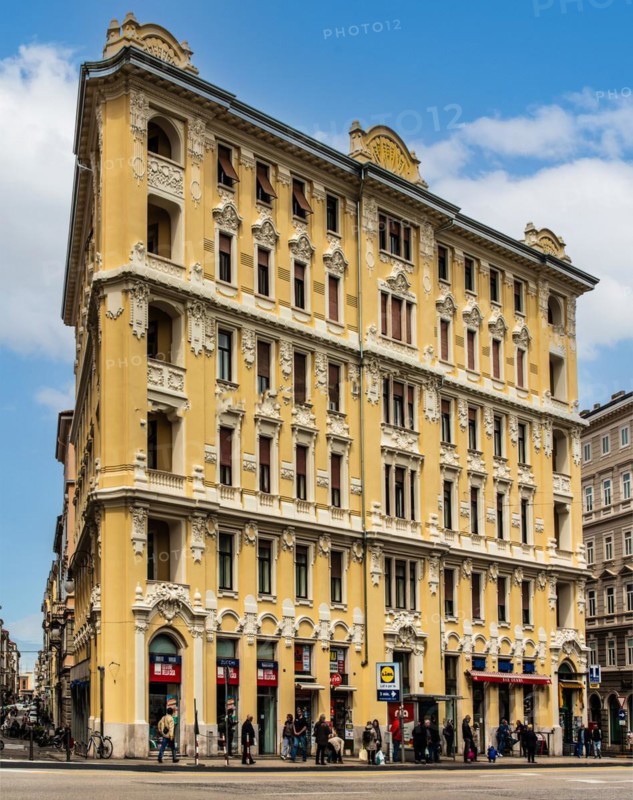 Architecture in Trieste, harbour city on the Adriatic, Friuli, Italy, Trieste, Friuli, Italy