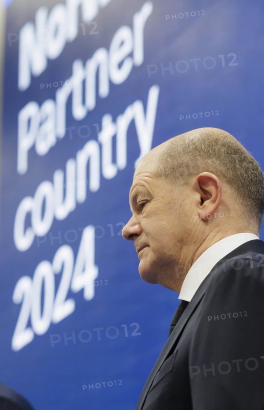 Olaf Scholz (SPD), Federal Chancellor, at the opening of the Hannover Messe Hannover, 22 April 2024