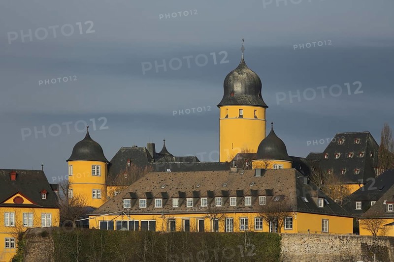 Baroque castle, landmark, Montabaur, Westerwald, Rhineland-Palatinate, Germany