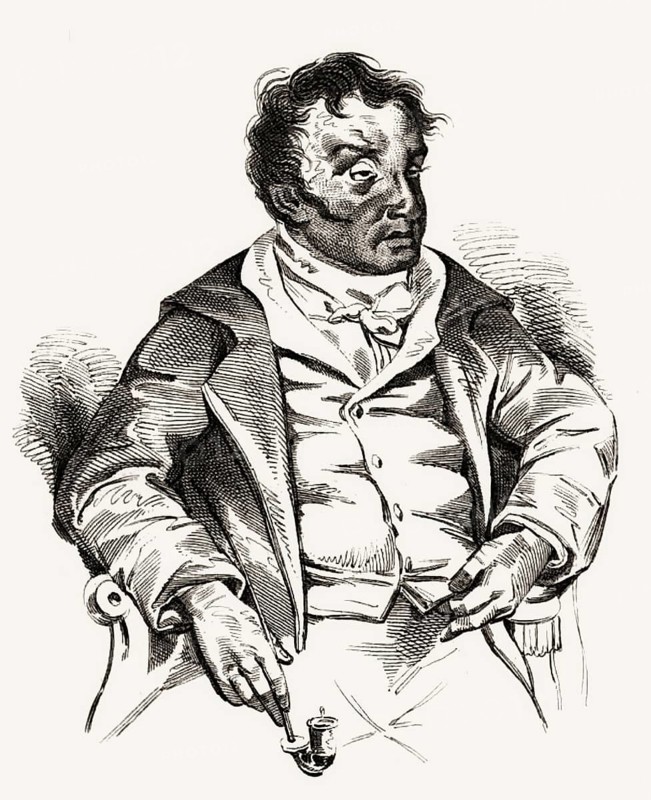 Ernst Theodor Amadeus Hoffmann, or E. T. A. Hoffmann, 1776 - 1822, German Romantic author of fantasy and horror, jurist, composer, music critic, and caricaturist, digitally edited