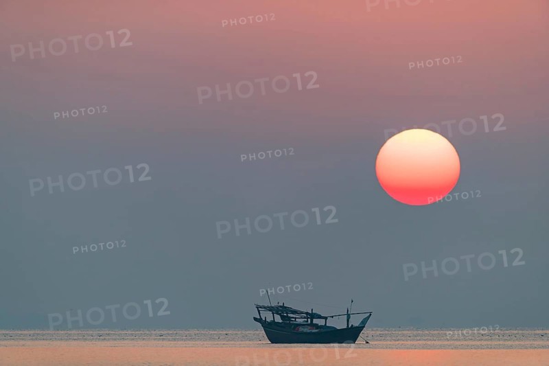 Landscape, Oman, Boat, Fishing boat, Sunset, Waters ???????, Al Wusta Governo, Al Wusta Governorate, Oman