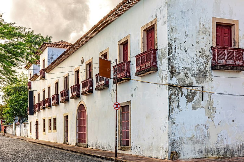 Historic 17th-century mansion in the city of Olinda, Pernambuco, Olinda, Pernambuco, Brazil