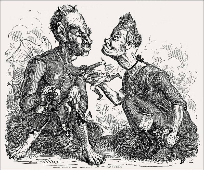 The devil vies with his grandmother, who caused the greatest misfortune in the world, Jesuits, diplomats, Jacobins or Communists