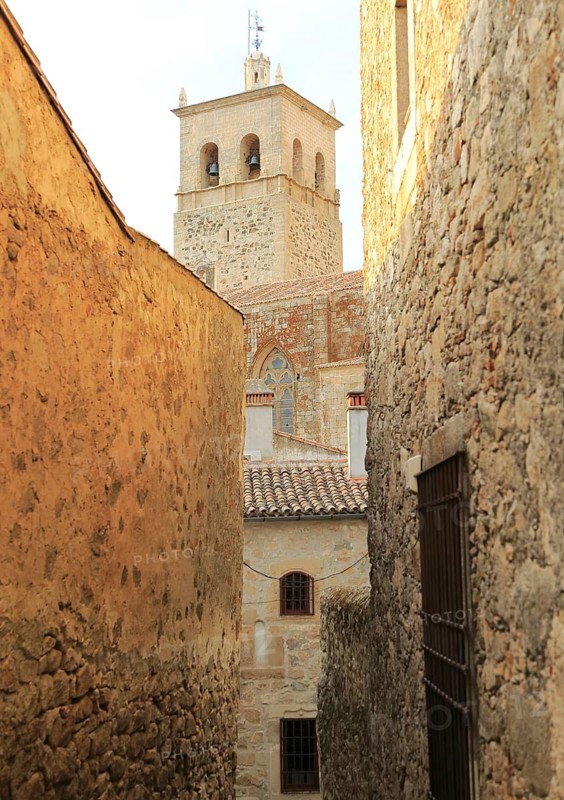 Iglesia de Santa Maria la Major church, medieval town of Trujillo, Caceres province, Extremadura, Spain