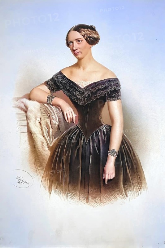 Louise Liebhart (1828-1899), opera singer, Historical, digitally restored reproduction from a 19th century original, Record date not stated