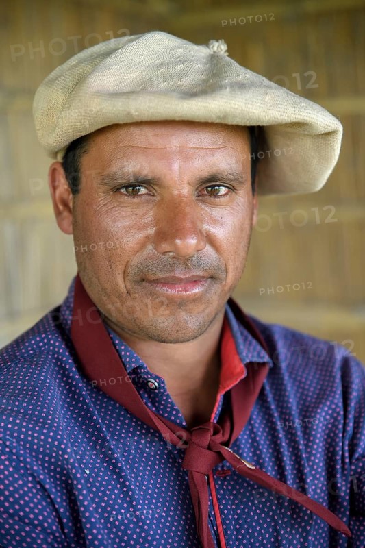 Gaucho at Puesto Mingo, portrait, Esteros del Iberá, at Concepción del Yaguareté Corá, Corrientes Province, Argentina