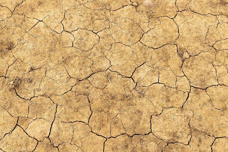 Dry soil, global warming, global warming, Moreton-in-Marsh, Cotswolds, England, Great Britain