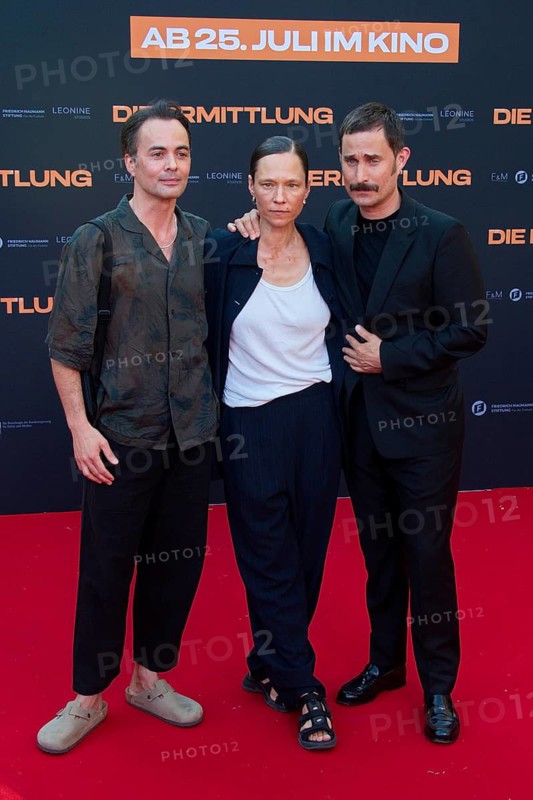 Nikolai Kinski, Sabine Timoteo, Clemens Schick, DIE ERMITTLUNG, Photo call on the red carpet for the Berlin premiere at ZOO Palast, Berlin, 16 July 2024